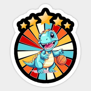 basketball dino - hoops glory Sticker